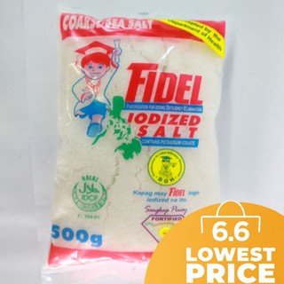 Fidel Iodized Salt Coarse Sea Salt 500g / 250g / 1 Kilo