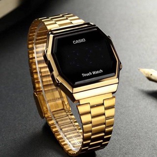 CASIO Vintage Touch Screen OEM waterproof Unisex Watch gold rosegold Silver