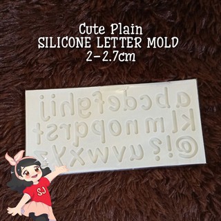 Cute Plain Silicone Letter Mold 2-2.7cm