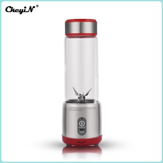 Ckeyin 450ML Portable Blender 6 Blades Fruit Juicer Mixing Machine USB Rechargeable