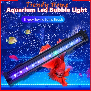 Fish Tank Aquarium LED Light Lamp Bubble submersible aquarium accessories light Colorful US Plug
