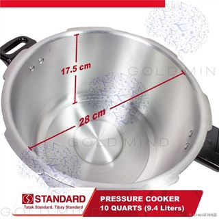 ☄Standard Pressure Cooker 10 Quarts (9.4 Liters)