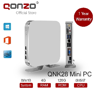 Discount-Qonzo QNK28 Mini PC 4G+120G Intel Core I3 I5 I7-5500 Win10 LINUX System WiFi DDR3 Mini Comp