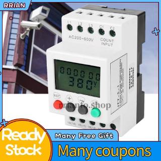 RRIAN JFY-5-1 Over Under Voltage Phase Failure LCD Display Protector 3 Monitor Relay
