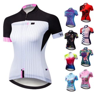 Weimostar Cycling Jersey 2021 Short Sleeve Women Cycling Shirt Breathable mtb Bike Jersey Bicycle Clothing Ropa Maillot Ciclismo AWKHC