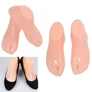 GAGAGE 1 Pair Adult Feet Mannequin Foot Plastic Model Tools Shoes FM00