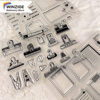 Winzige Clear Stamps Clip Memo Stamp For Bujo Journal Diary DIY Decor Scrapbooking