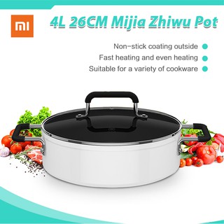 Xiaomi Non-Stick Stockpot 4L Cooking Pot Soup Pot Electromagnetic induction Flat Pot with Cover