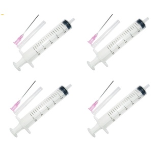 4 PCS Ink Refill Tool 10ml Syringe With Blunt Needle For EPSON Canon HP Brother CISS Tank Refillable
