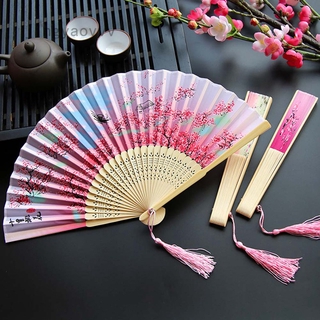 7 inch fan folding fan smile fan Chinese style female Japanese style small fan cheongsam props ancient fan