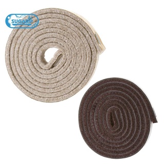 [In Stock]Self-Stick Heavy Duty Felt Strip Roll for Hard Surfaces (1/2 inch x 60 inch), Creamy-White