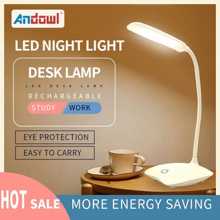 Lamp Night Led Light Eye Protection USB Student Study Dormitory Desk Lamp Rechargeable Light