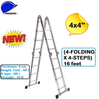 Multi Purpose Ladder 4x4'' (4-FOLDING X 4-STEPS)