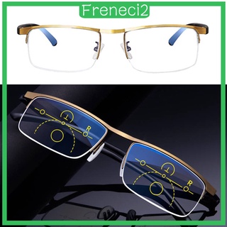 [FRENECI2] Progressive Multifocus Reading Glasses Blue Light Blocking for Women Men, Multifocal Readers Glasses