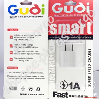 gudi high quality travel usb charger adapter 1A durable