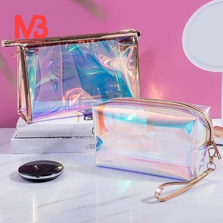 Briefcase Cosmetic Bag Travel Make Up Necessaries Organizer Zipper Toiletry Kit Makeup Case Pouch Transparent