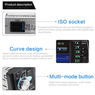 【Car Stereo】4022D 4.1" 1Din Car Radio Stereo Auto Radio FM Station Bluetooth MP3 MP5 Player With Free Gift Rear Camera (7)