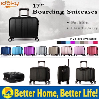 suitcase case❏◎▤17" Boarding Luggage Case 4 Wheels 360 Rotation Waterproof Suitcase High Quality