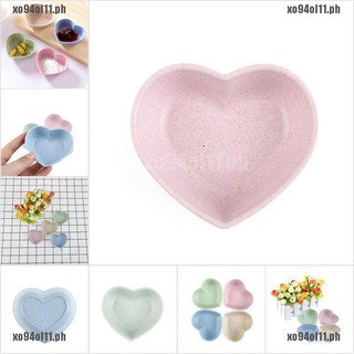 【xo☞COD】heart shape fruit snack sauce bowl kids feed food container