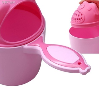 ✻✤Cartoon Baby Shampoo Cup Bathing Shower Spoons kids Washing (5)