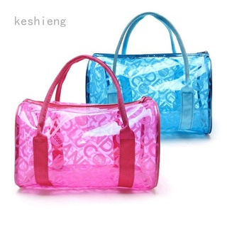 Keshieng 1pc Women Lady Transparent Handbag Bag Clear Jelly Purse Women Clutch