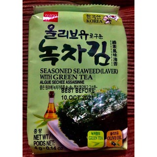 green tea Wang Korea Korean Seasoned Seaweed (Laver) with Green Tea BaG