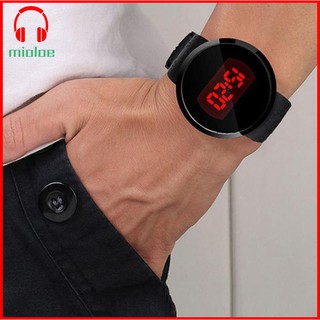 Men's LED touch screen digital silicone waterproof men's casual sports watch (2)