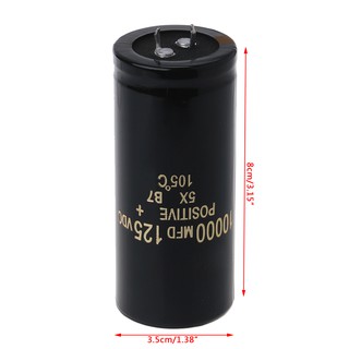 125V 10000uF Aluminum Electrolytic Capacitor Can Replace 120V 100V Audio 35x80mm (7)