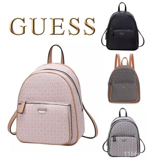 Guess Monogram Leather Backpack