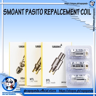 Ready Stock/◊❉▧Legit Smoant Pasito coil 1.4ohm MTL NI-80/ 0.6ohm DTL Mesh/ RBA Single Coil