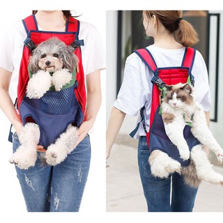 【Jualan spot】 BLA Pet Carrier Backpack Pet Front Cat Dog Carrier Adjustable Legs Out Travel Bag