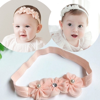 COD Ready Stock Baby Girls Flower Headband Newborn Toddler Kids Hair Band Accessories Headwear