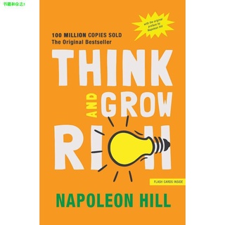 ❆▧Think and Grow Rich by Napoleon Hill (ORIGINAL English Book With Freebie) Self Help Orange