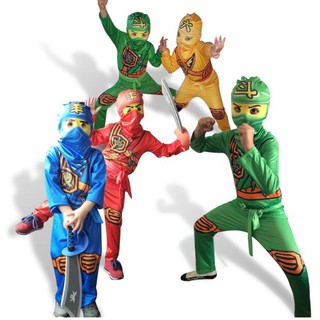 Ninjago Cosplay Costume Halloween Kids Party Ninja Suits