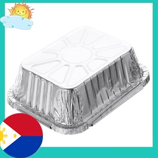 【sale】 DONGXI 50PCS Aluminum Foil Trays BBQ Disposable Food Container