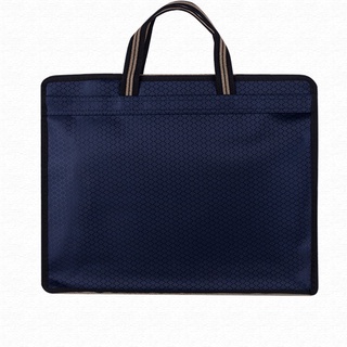 【SOYACAR】Document Bag Oxford Cloth Briefcase Leather File Bag Business Briefcase Men's Shoulder Bag