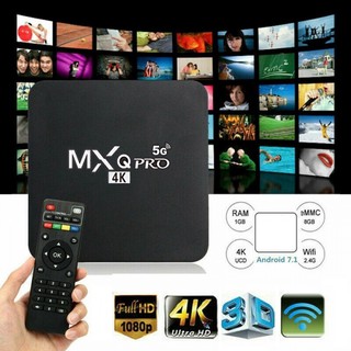 【COD】NEWSET 5G TV BOX MXQ PRO 4K Smart TV Box 1G+8G Rk3229 Quad Core Android 7.1 3D Player M
