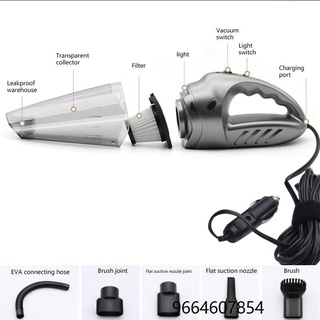 #COD wired Car Vacuum Cleaner 120W High Power suction wet&dry Dual-use Handheld