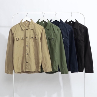 Men's Long Sleeve Premium Casual Parka Canvas Jacket
