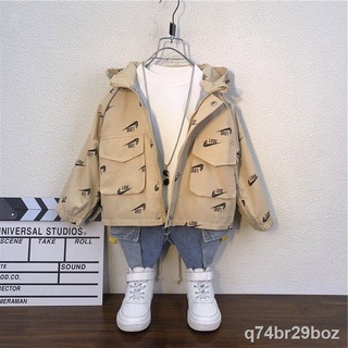 ▽◙Boy s jacket spring 2021 new children s clothing spring Korean version of baby 3 spring and autumn