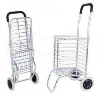 shopping Cart Grocery Rolling Folding Laundry Basket on wheels Foldable utility Trolley compact