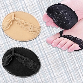 half shoes⊙✓1 Pair Lace Invisible Heeled Shoe Pad Forefoot Half Yar