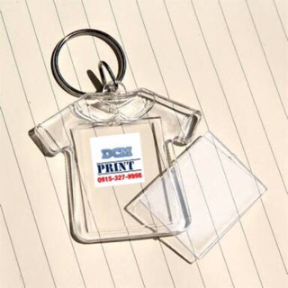 1pack/50pcs acrylic photo insert Tshirt keychain