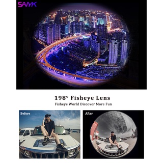 SANYK HD Wide-angle Lens Fisheye Lens Macro Lens 3-in-1 Phone Camera Lens Kit For All Smartphone (9)