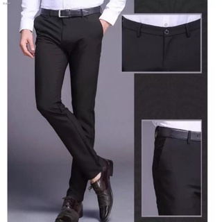 Paborito□▽Formal Slacks for Men Trouser Pants Office Wear Cotton Stretchable Fits Plus Size Comfy (1)