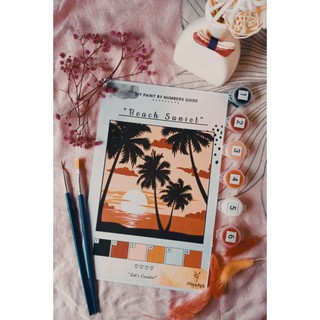 Beach Sunset (DIY Paint By Numbers Kit) (1)