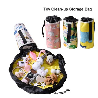 0.5M Toy Clean-up Storage Bag Multifunctional SlideAway Toy Clean-up Storage Organizer Portable Basket Container For Kids Lego Toys
