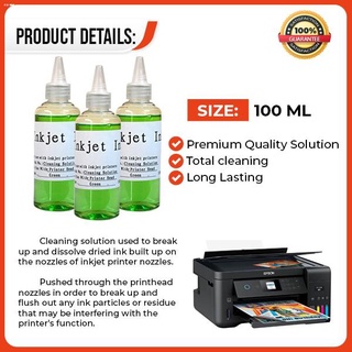 new products☃✤100ml Inkjet Cleaning Solution for All Inkjet Printer