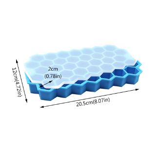 Home Kitchen Ice Cube Tray 37 Cell Honeycomb Shape Ice Cube With Lid (5)