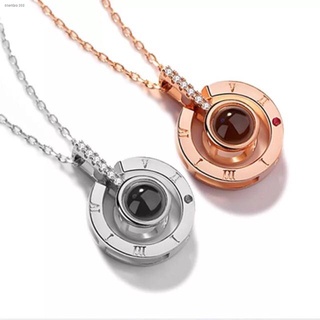 ▪✼100 Languages I Love You Projection Pendant Memory Necklace